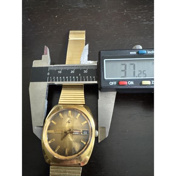 Vintage Enicar Ocean Pearl 167-01-32 Gold Plated Swiss Watch Runs Well Timepiece - Picture 10 of 10